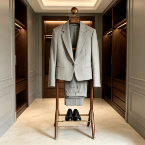 Luxury Walnut Wood Men's Valet Stand