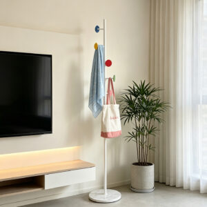 Modern Colorful Marble Base Coat Rack