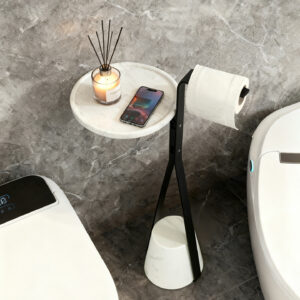 Modern Marble Freestanding Toilet Paper Holder